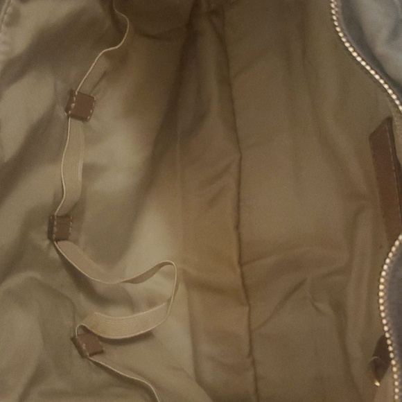 TUMI Olive Gray Ruffled Tote Bag - Picture 7 of 8